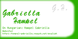 gabriella hampel business card